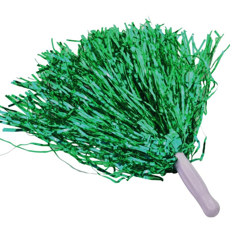 baotongle 12 PCS Cheerleading Squad Spirited Fun Poms Pompoms Cheer Costume Accessory for Party Dance Sports (Greens) - Image 1